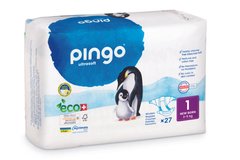 PINGO New Born. Экологические детские подгузники для новорожденных с индикатором влажности (2-5кг) 27шт.